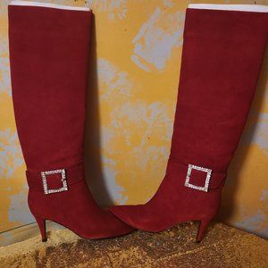 Red suede "Marc Fisher " boots